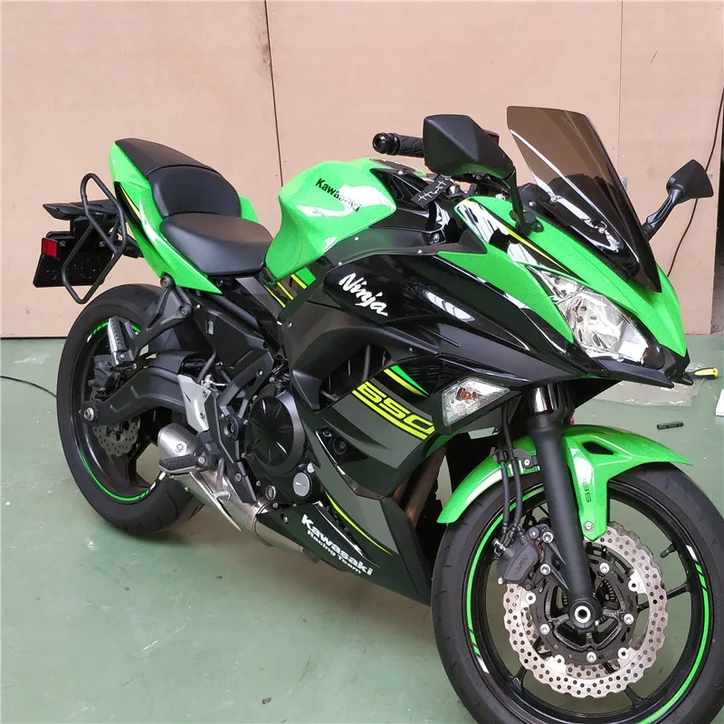 Быстрая Мотоцикл черное ветровое стекло для KAWASAKI Ninja650 Ninja 650 ABS KRT Edition