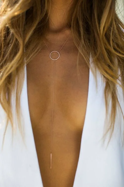 Ожерелье с двойным слоем простое стильное современное ожерелье в стиле бохо