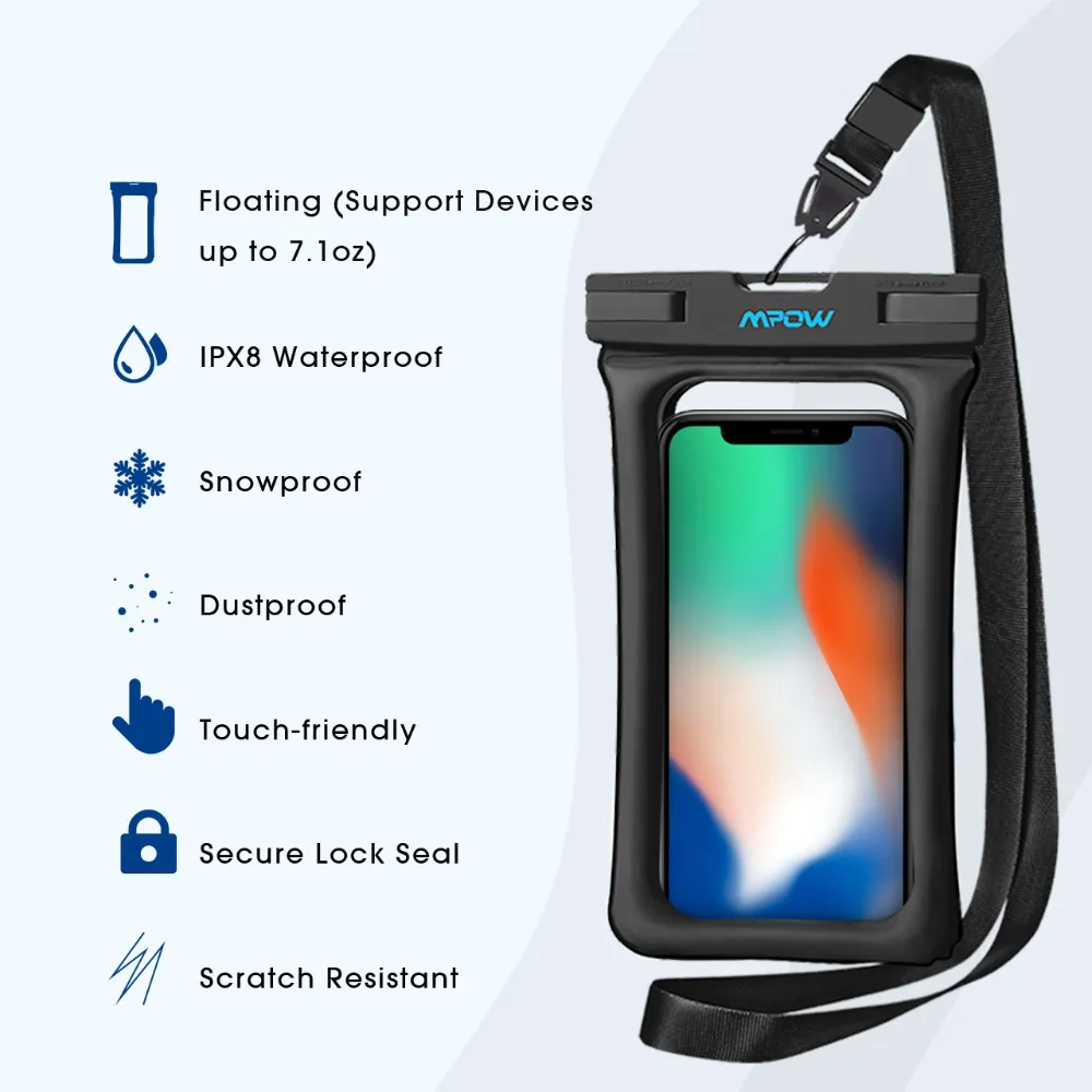 Водонепроницаемый чехол Mpow IPX8 для мобильного телефона 6 5&quot|waterproof bag case|for iphonemobile