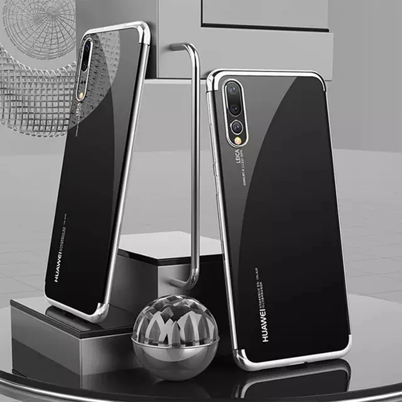 Plating TPU Phone Case for Huawei P20 Lite Mate 20 X Soft 3in1 Pro P8 P9 P10 P30 |