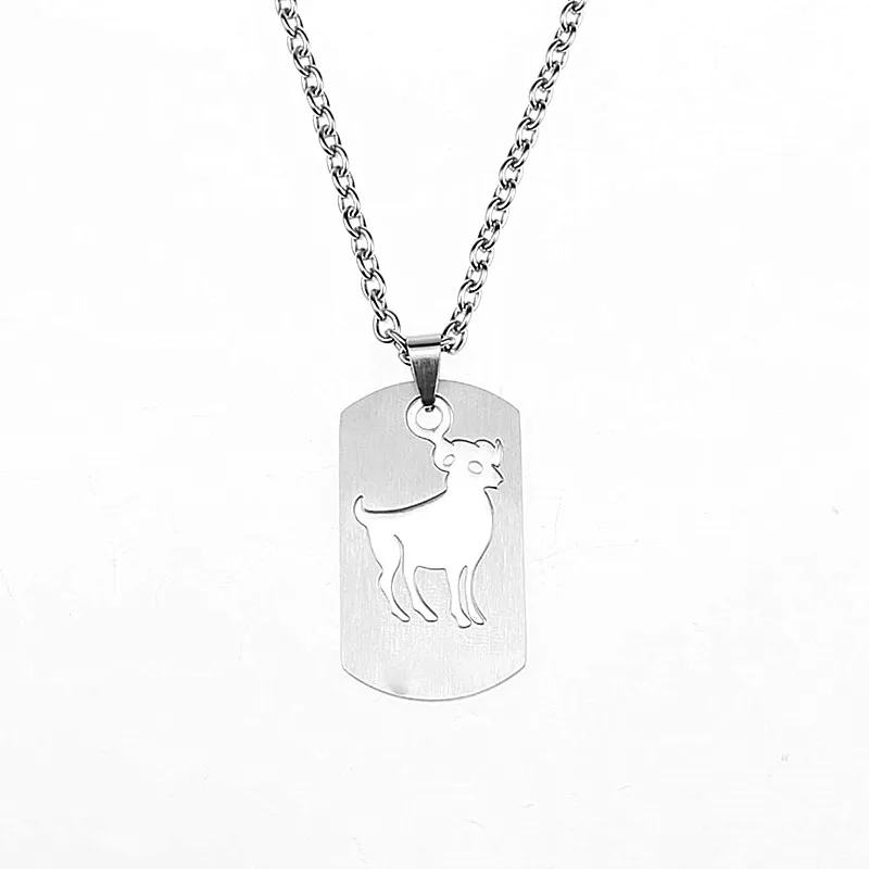 Ожерелье с подвеской созвездия из нержавеющей стали изящное колье вырезами и