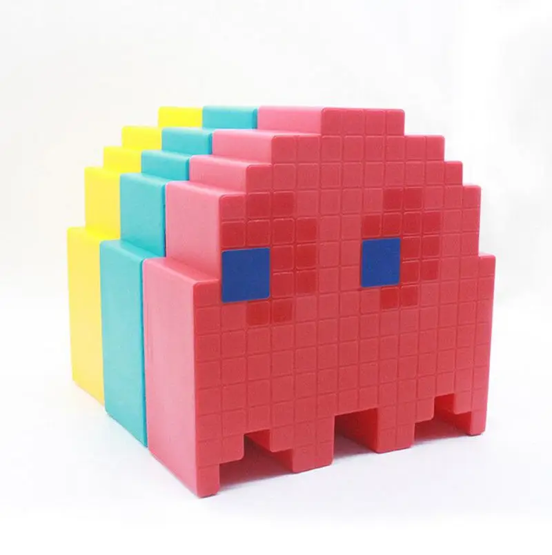 Pac man pixel war мультфильм изменение цвета арахис светодиодные фонари USB Призрак Огни