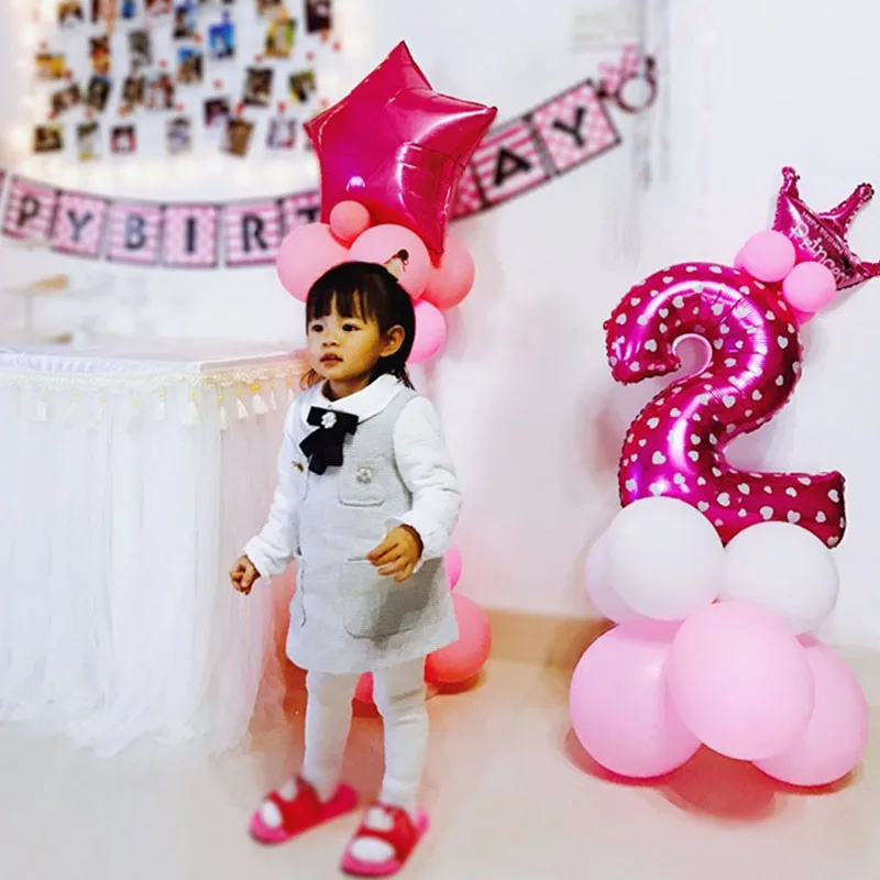Number Foil Balloons Digit Helium Birthday Ballons Numbers Party Wedding Decor Air Baloons Event Celebration Supplies | Дом и сад