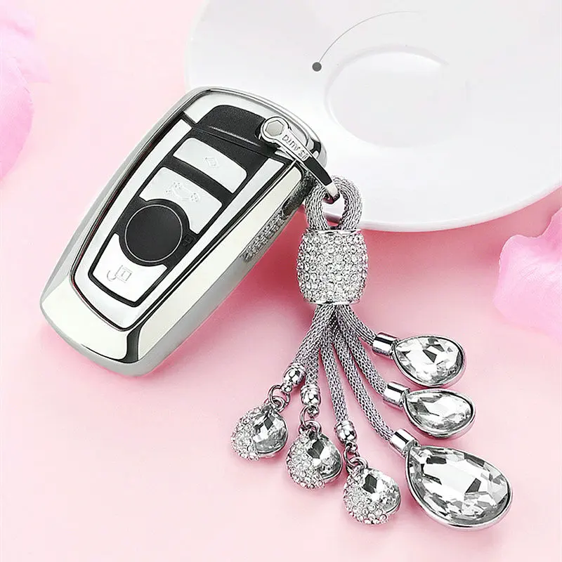 Мягкий ТПУ чехол для автомобильных ключей защитный BMW 1/3/5/7 Series X3 X4 M2/3/4 со слезами