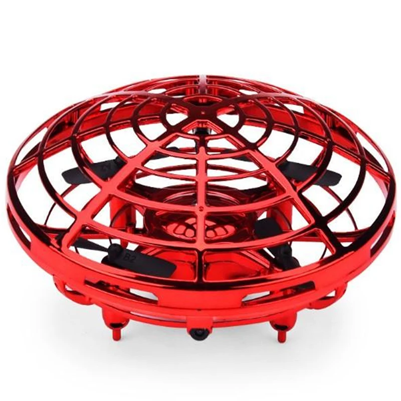 with retail box Мини летающий вертолет НЛО Радиоуправляемый Дрон ручной зондирующий самолет электронная модель Квадрокоптер flayaball игрушки маленький Дрон для детей - Цвет: with retail box