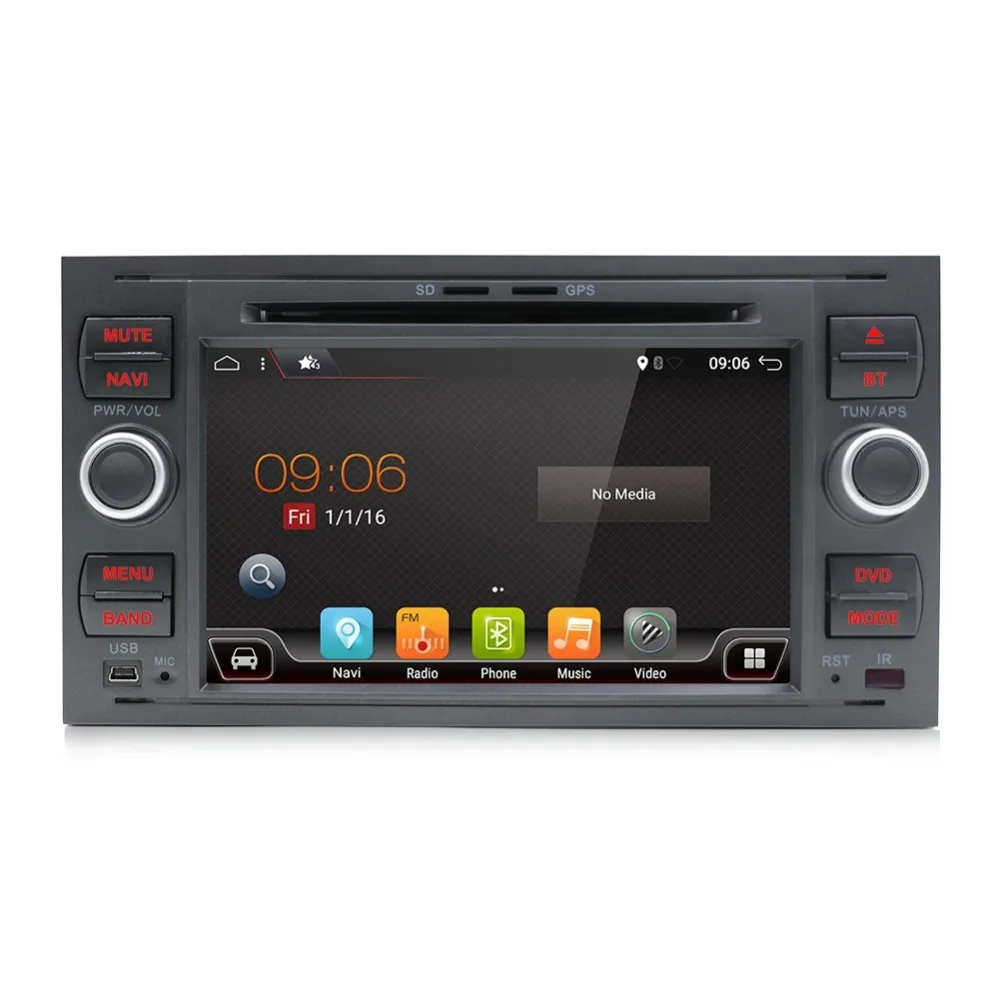 Bosion 32G Автомобильный мультимедийный плеер Android 9,0 gps Авторадио 2 Din 7 дюймов для Ford/Mondeo/Focus/Transit/C-MAX/S-MAX/Fiesta 2GB ram