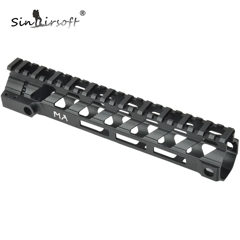 Плавающая рельсовая система 12 ''M Lok отверстие ультра легкий Handguard Страйкбол M4 AEG с бочкой гайка аксессуары для охоты