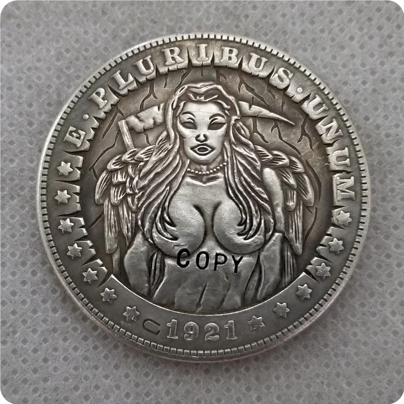 Тип #22 _ Хобо никелевая монета 1921 P Морган копия доллара монеты памятных