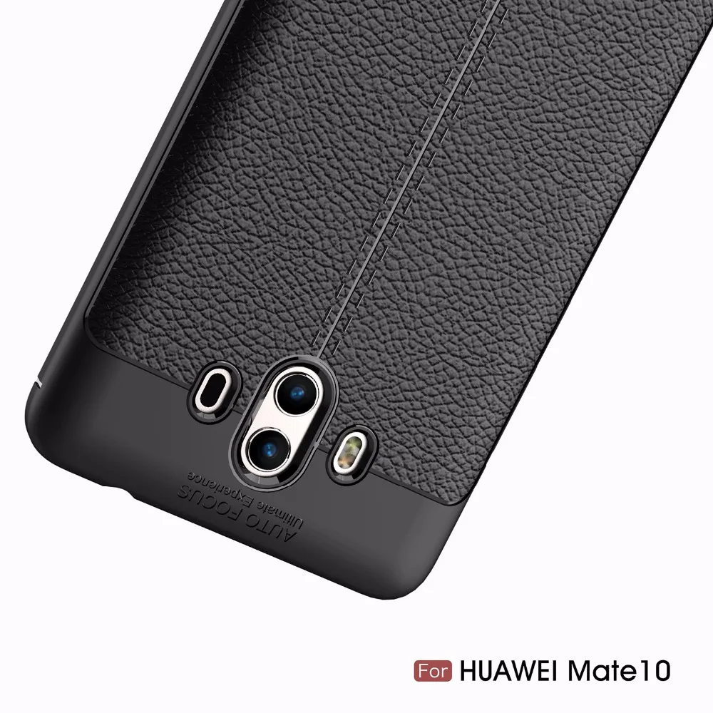 Rjust мягкий чехол для Huawei mate10 Mate 10 Ultra Slim личи кремния кожи антидетонационных