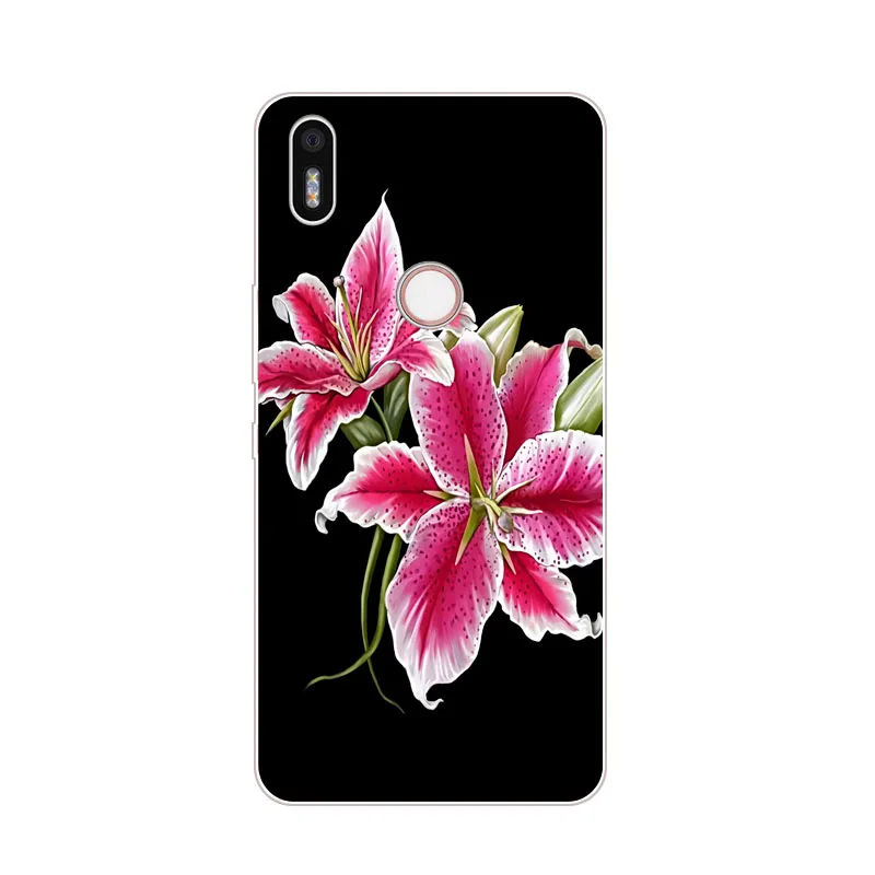 Для BQ чехол для Aquaris X Pro, силиконовая задняя крышка-чехол с цветочным рисунком мягкая термополиуретановая накладка на заднюю панель с изображениями чехол для BQ Aquaris X Защитите телефон сумки
