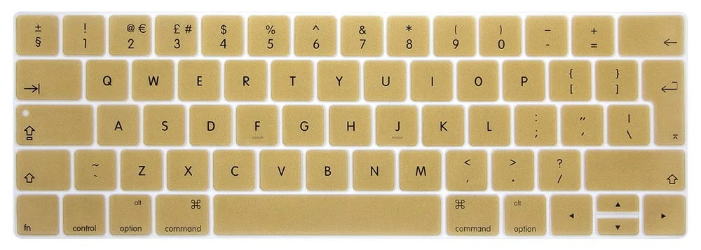 Новая силиконовая защитная пленка наклейки на клавиатуру для MacBook с сенсорной панелью 13 15 дюймов A1706 A1707 A1989 EU английская версия