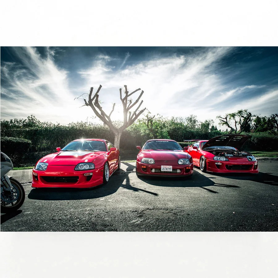 Настенные картины автомобилей Toyota Supra Классический плакат с автомобилями из