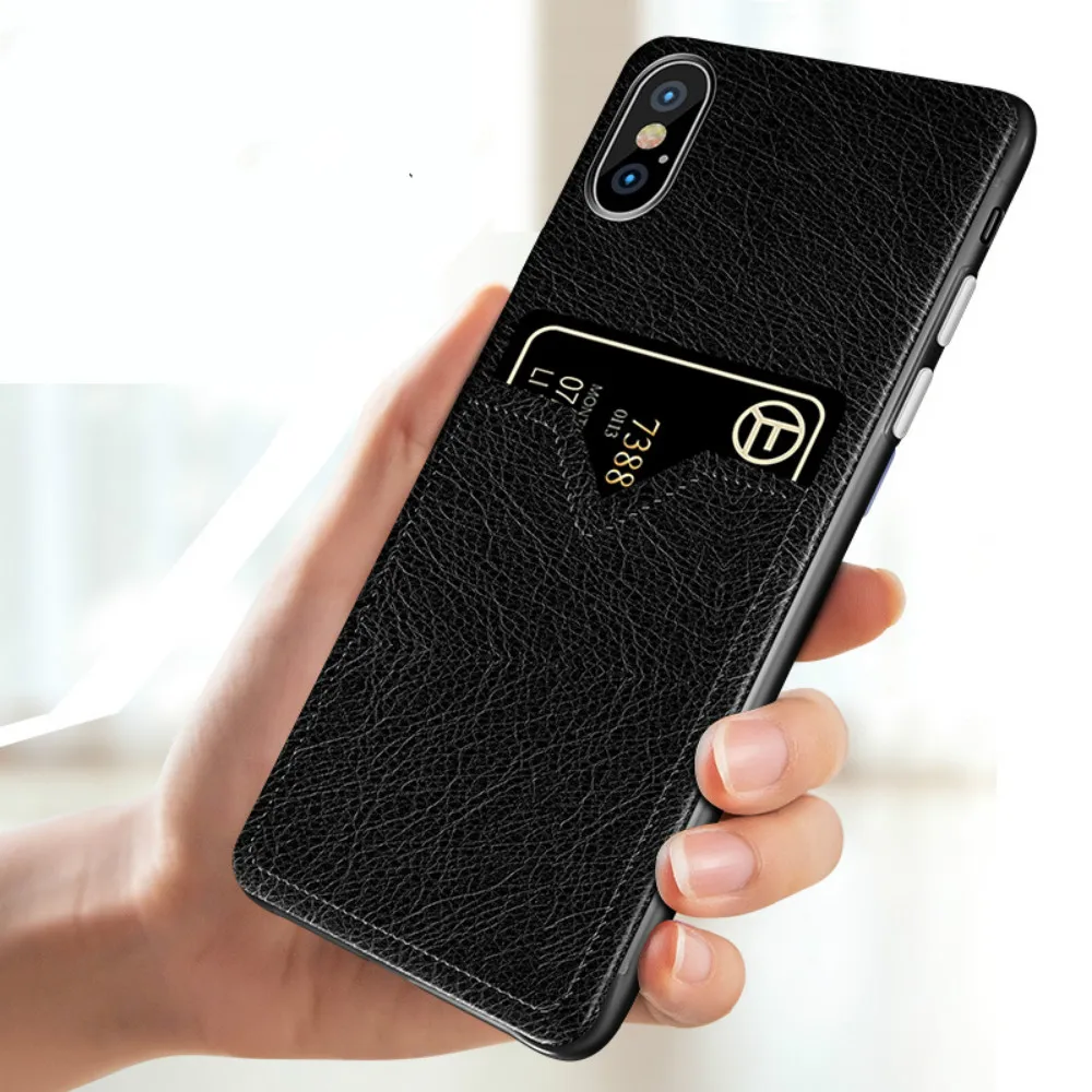 XIAOEGG бизнес Чехол для мобильного телефона iphone XS чехол iPhone X держатель карты