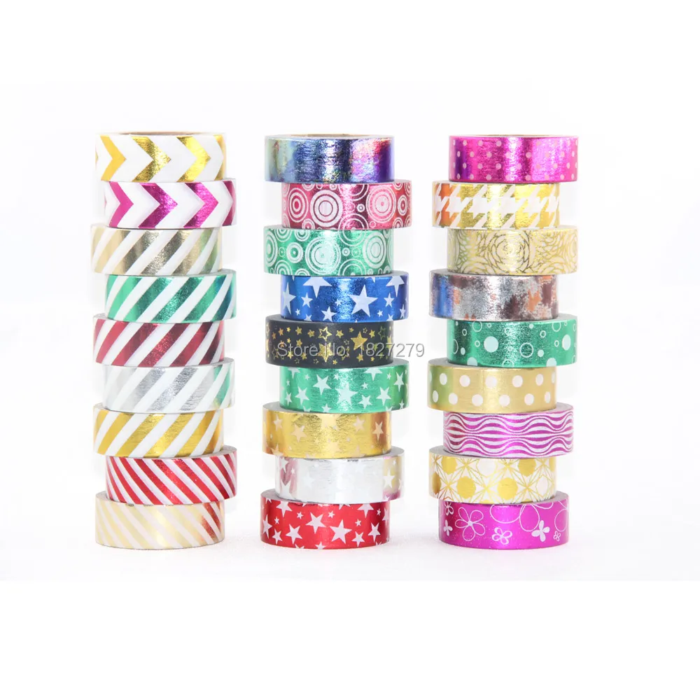 Новая 10X Золотая фольга маскирующая лента для рождественской карты декоративная