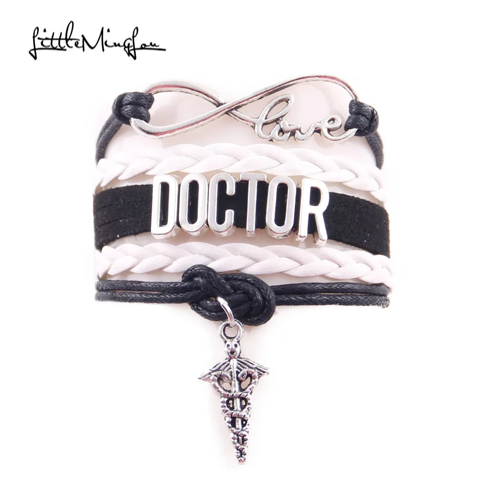 Маленький Браслет MingLou Infinity love Doctor медицинская змея Mace очаровательные мужские
