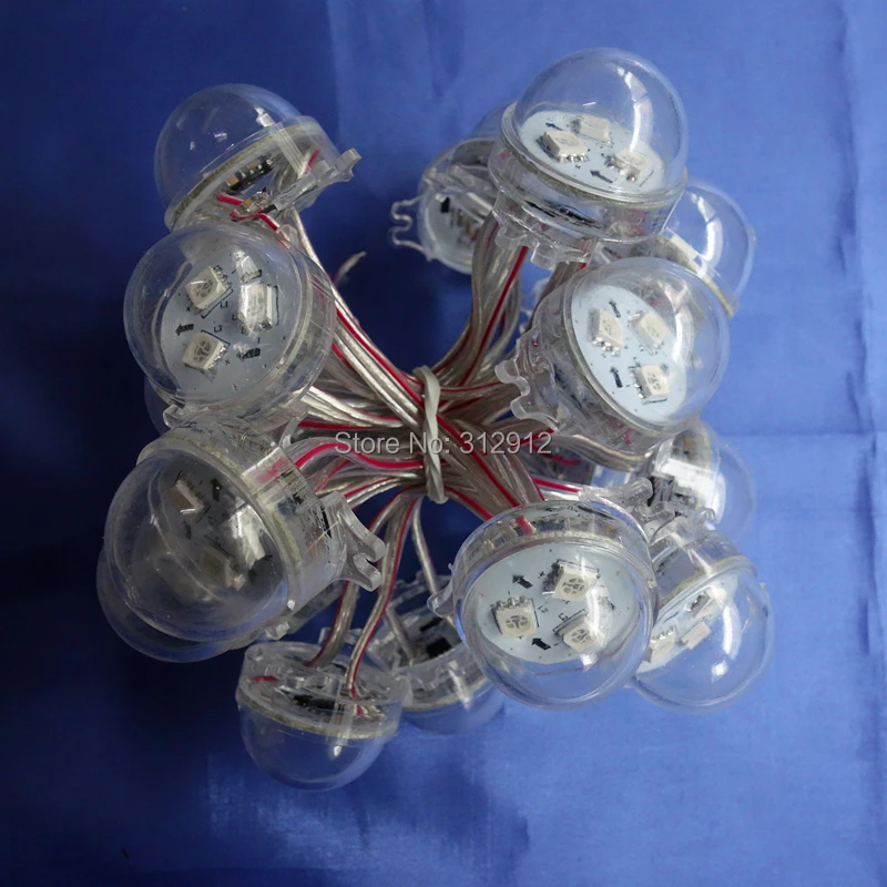 Пиксельный светодиодный модуль WS2811 IC с 3 светодиодами прозрачная крышка 12 В