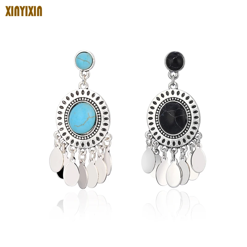

Personality Hot Bohemian Tassel Earrings Ethnic Style Ear Studs Retro Exaggerated Female Ornaments Gifts Tassel Earring