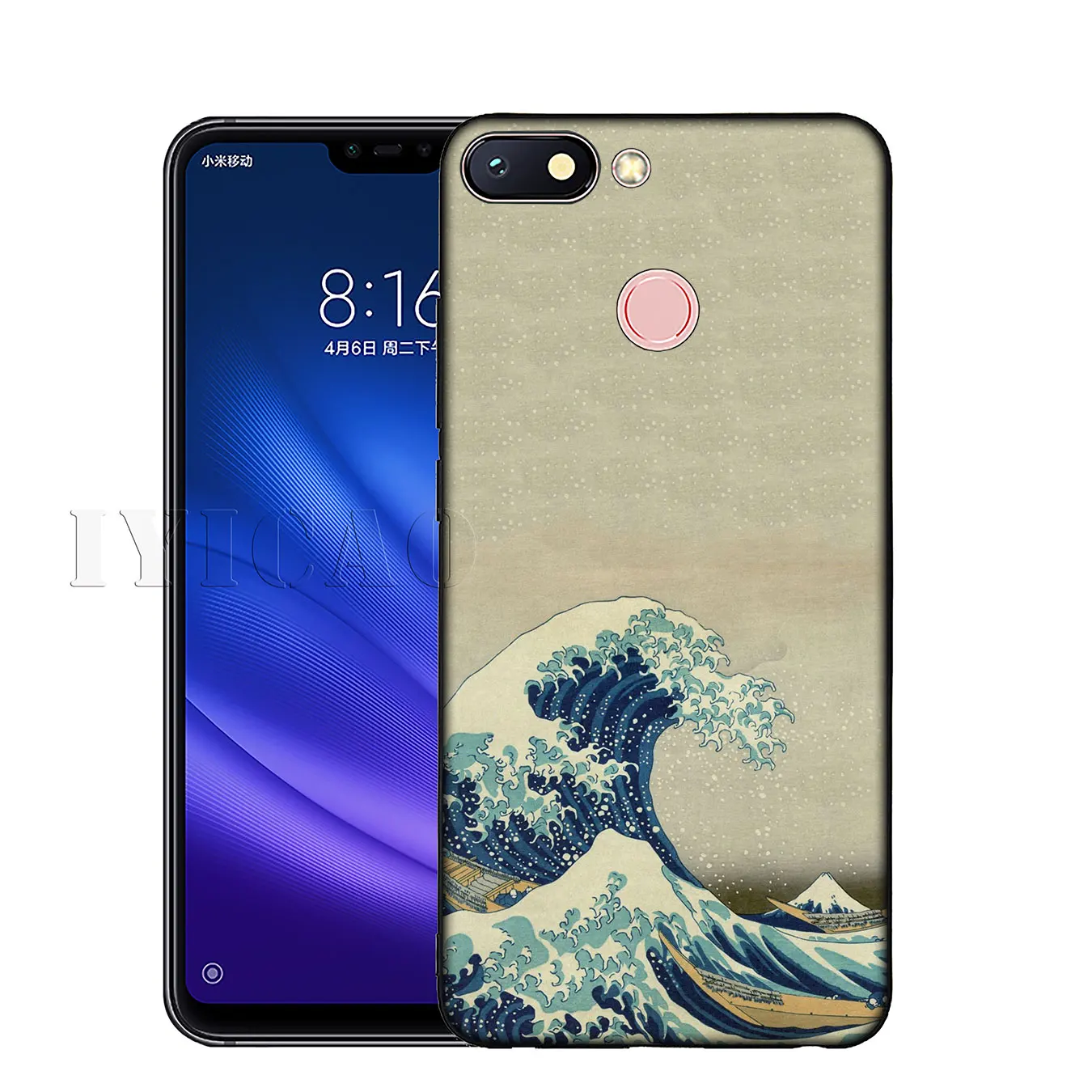Мягкий силиконовый чехол IYICAO The Great Wave Off Kanagawa для Xiaomi Redmi K20 8A 7A 6A 5A S2 4X 4A GO Note 8 7 5 Plus 6