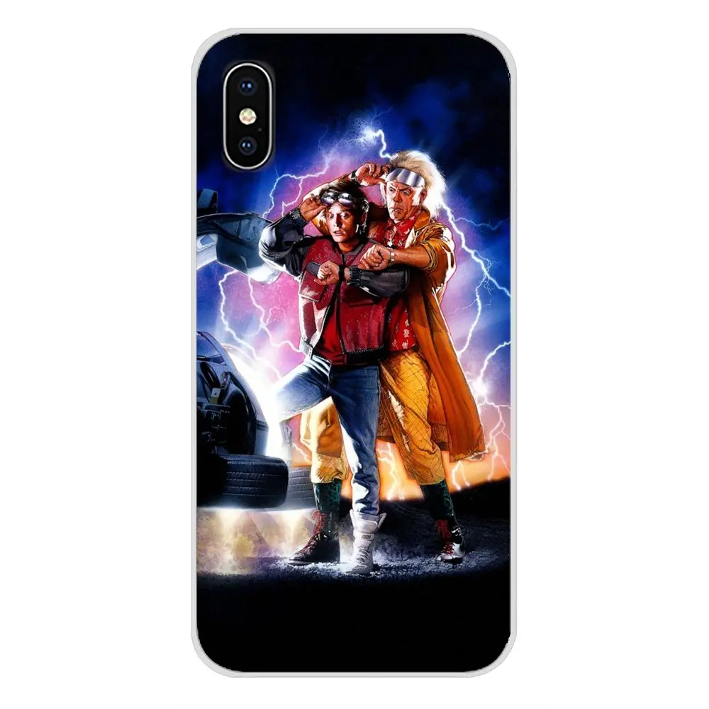 Пленка Назад в будущее для Xiaomi Mi4 Mi5 Mi5S Mi6 Mi A1 A2 5X 6X 8 9 Lite SE Pro Max Mix 2 3 2S TPU прозрачные
