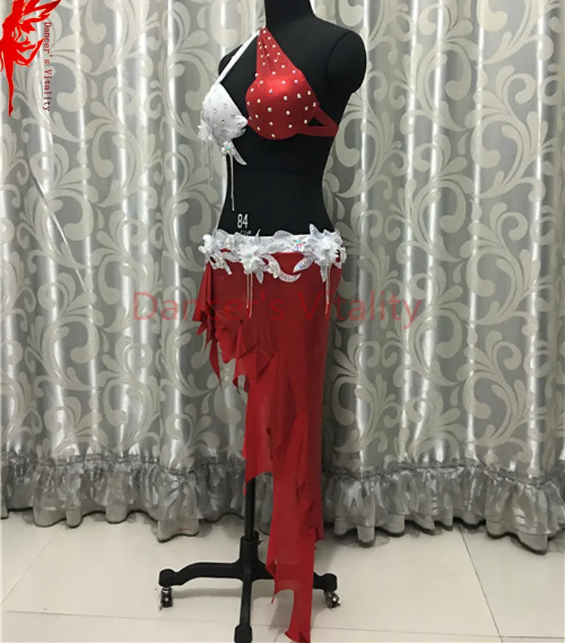 Женская Одежда для танцев живота индийский бюстгальтер с камнями топ и короткая