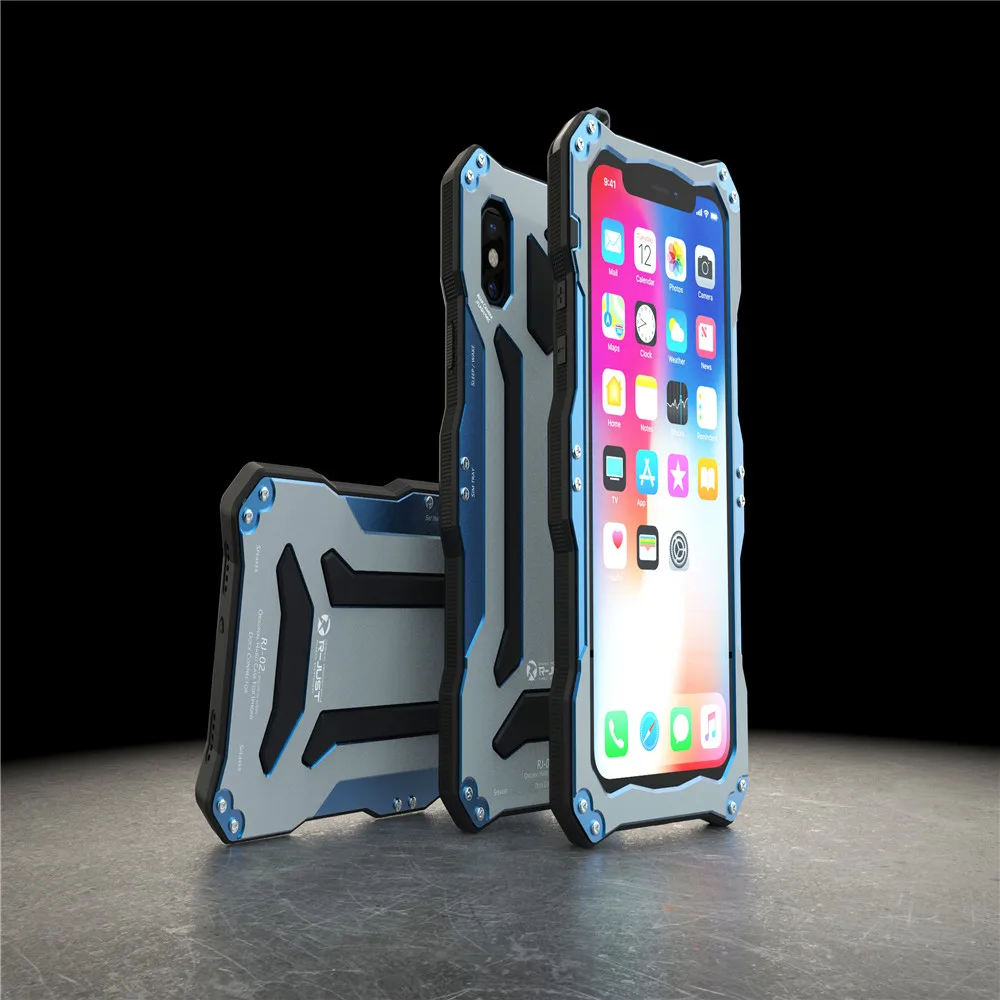 Оригинальный брендовый R-JUST металлический чехол Gundam алюминиевый для Apple iPhone X