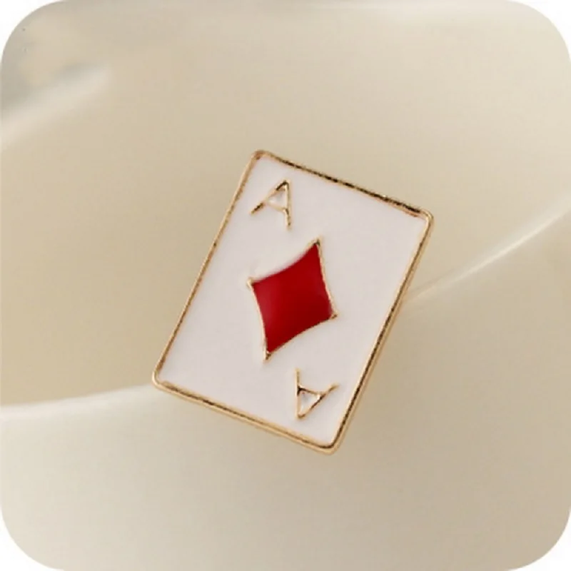 1 шт. металлическая брошь в виде покерного клуба|fashion badges|badge badgesbadge backpack |