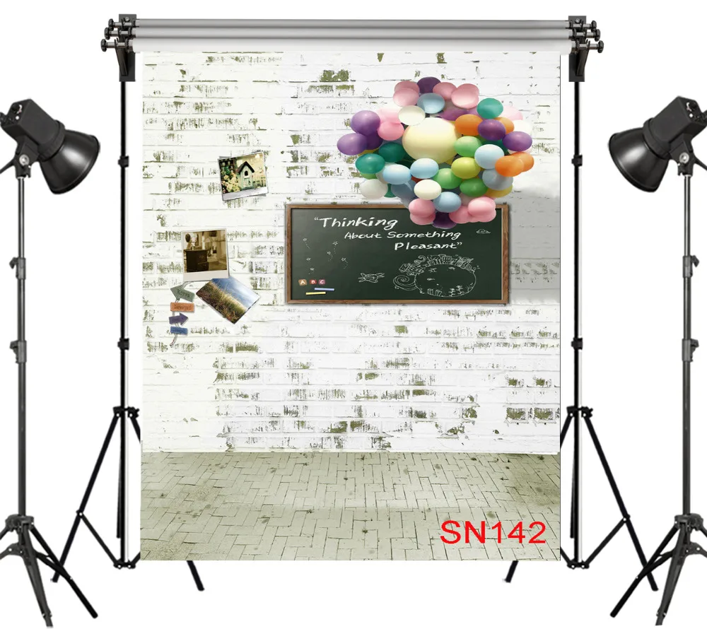 LB полиэстер и винил старый класс доска Красочные воздушные шары студийный фон
