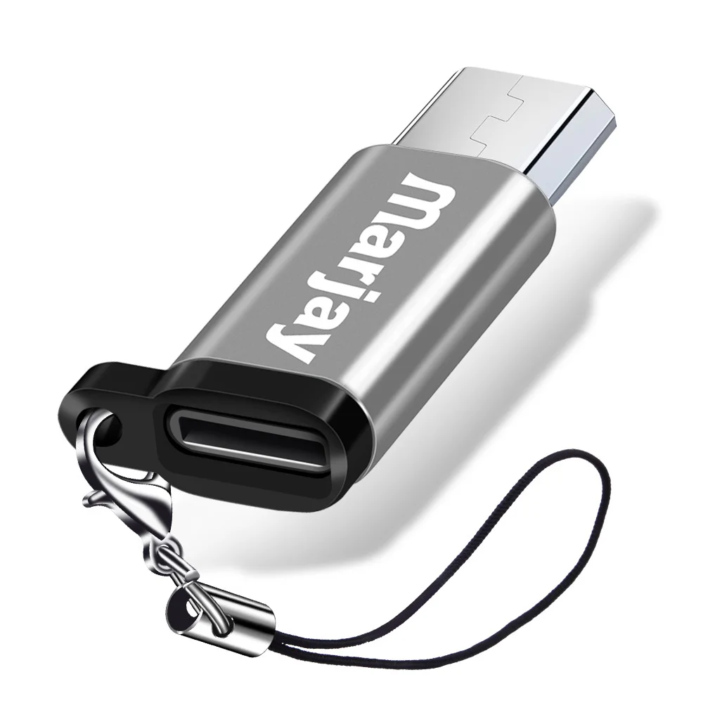 Marjay OTG Micro USB адаптер для type-C OTG USB C кабель адаптер Micro usb для samsung Xiaomi Huawei Android смартфоны Micro-USB - Цвет: Silver