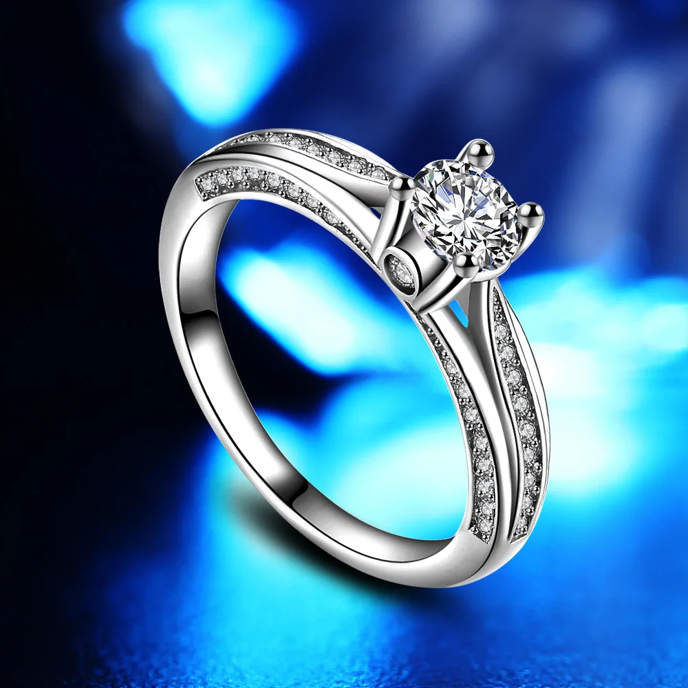 Масонское бесконечное обручальное кольцо Plata-color jewelry AAA CZ кольца для женщин JZ68