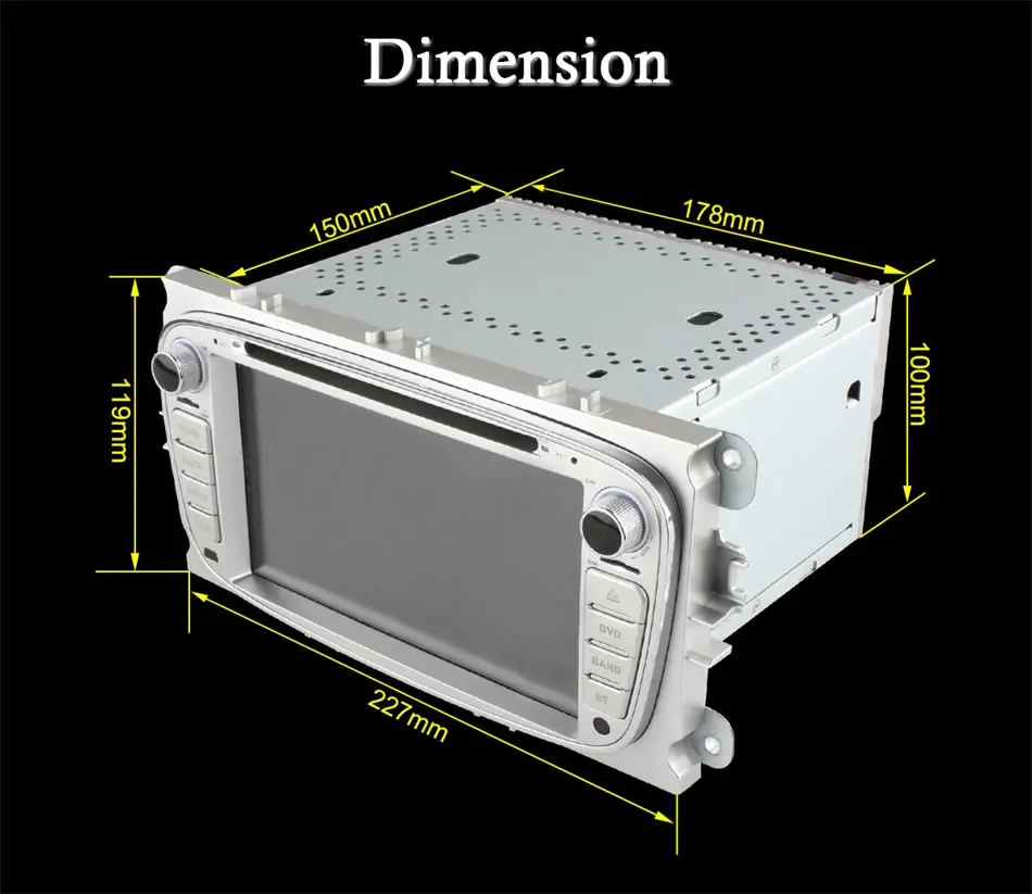 HD Восьмиядерный Android 6,0 2GB ram автомобильный DVD gps радио плеер для Ford Mondeo Focus C S MAX 2007 2008 2009 2010 2011 Kuga Galaxy