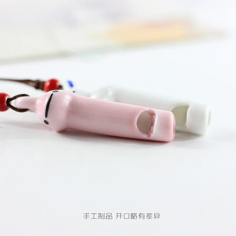 Lidavi унисекс керамический мультяшный ожерелье со свистком кулон ручной работы