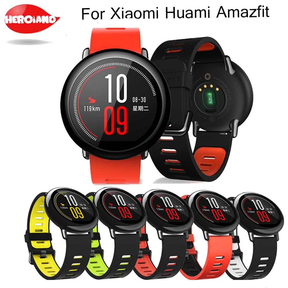 22mm Sports Silicone Wrist Strap bands for Xiaomi Huami Amazfit Bip BIT PACE Lite Youth Smart Watch Replacement Band Smartwatch sport silicone strap for xiaomi huami amazfit bip bit pace lite youth smart watch band for huami amazfit youth bracelet strap