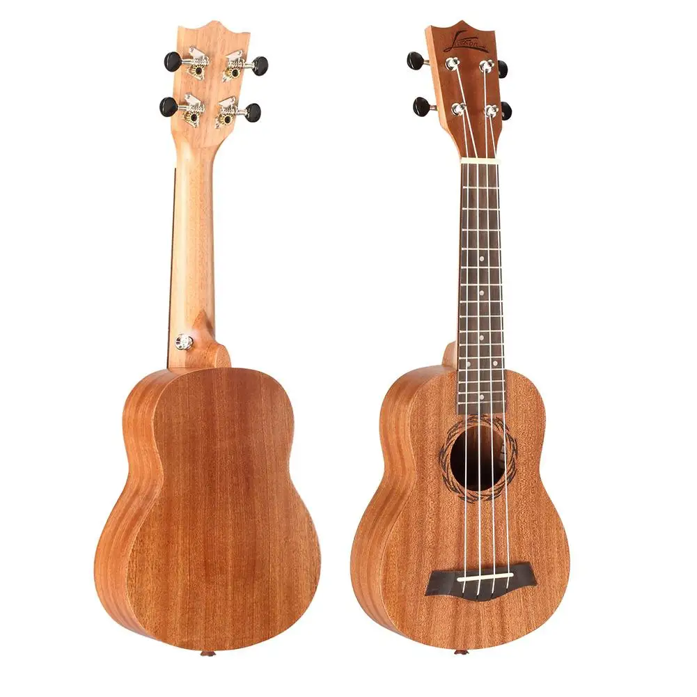 Гавайская гитара-укулеле Sapele Rosewood 4 струны 15 ладов сопрано Подарочные