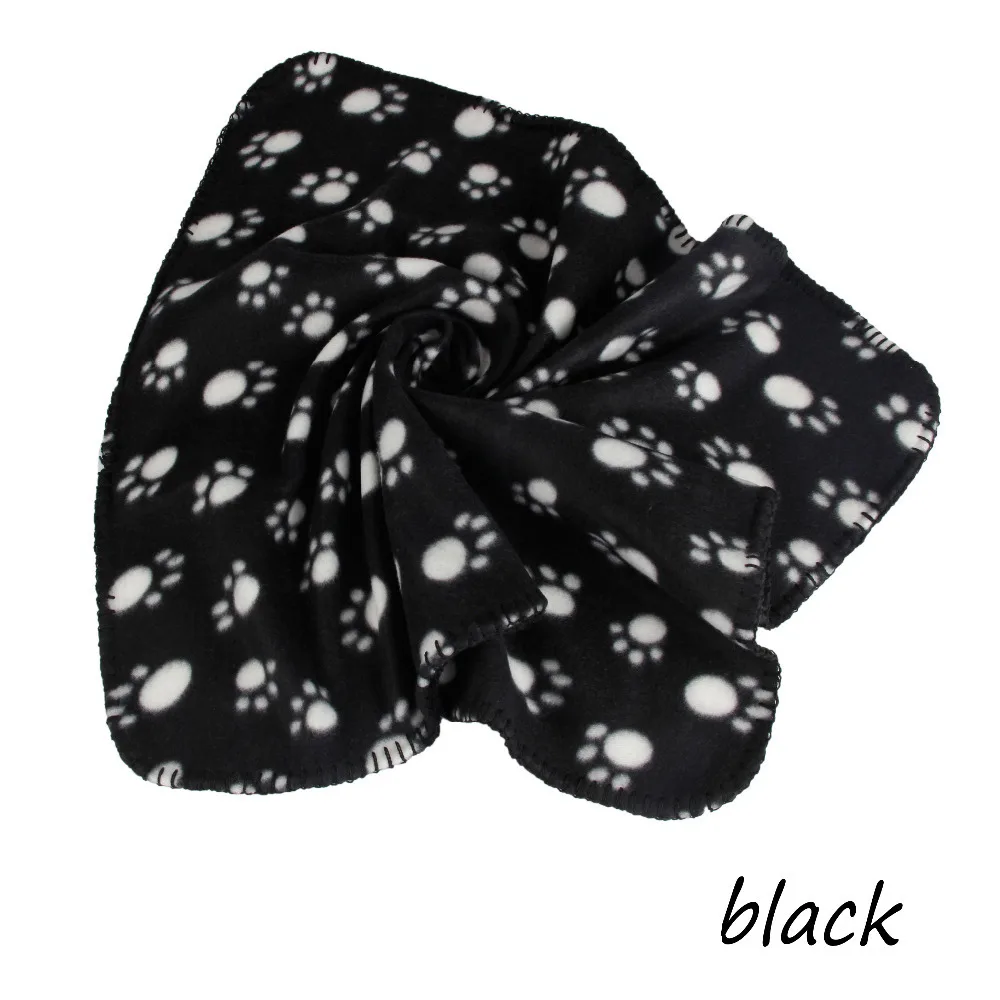 Одеяло для домашних животных с милым дизайном принтом лап мягкое теплое одеяло