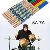 2 pcs drumstick 5a7a drum sticks anti skid hard professional wooden drum sticks musical instrument music band accessories