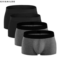 givanildo 4pclot men boxers shorts for men underwear 95 cotton soft bokser big mens boxer ondergoed roupa ropa interior y824