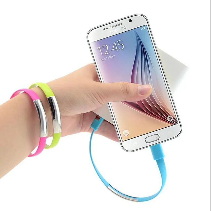 Новый браслет 20 см плоский Micro USB зарядный кабель для Samsung S7 S6 Note 5 4 XiaoMi LG Lenovo Huawei Sony |