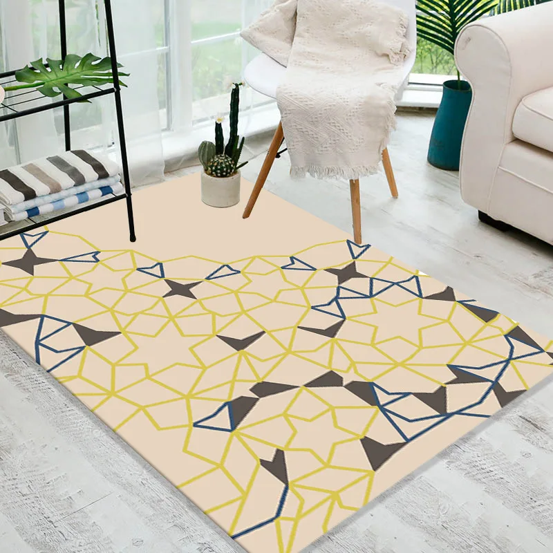 

Modern minimalist 3D printing carpet living room bedroom bedside coffee table study restaurant mat creative carpet large rug