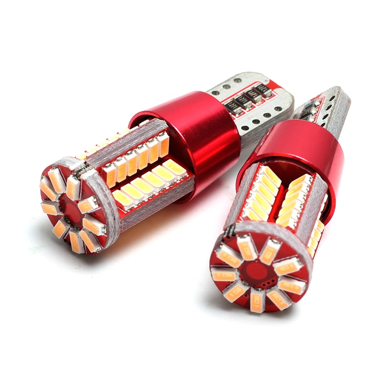 KEYECU 10 шт. 6000k T10 W5W танкетка 3014 57SMD ярко-фиолетово-розовые светодиодные лампы для