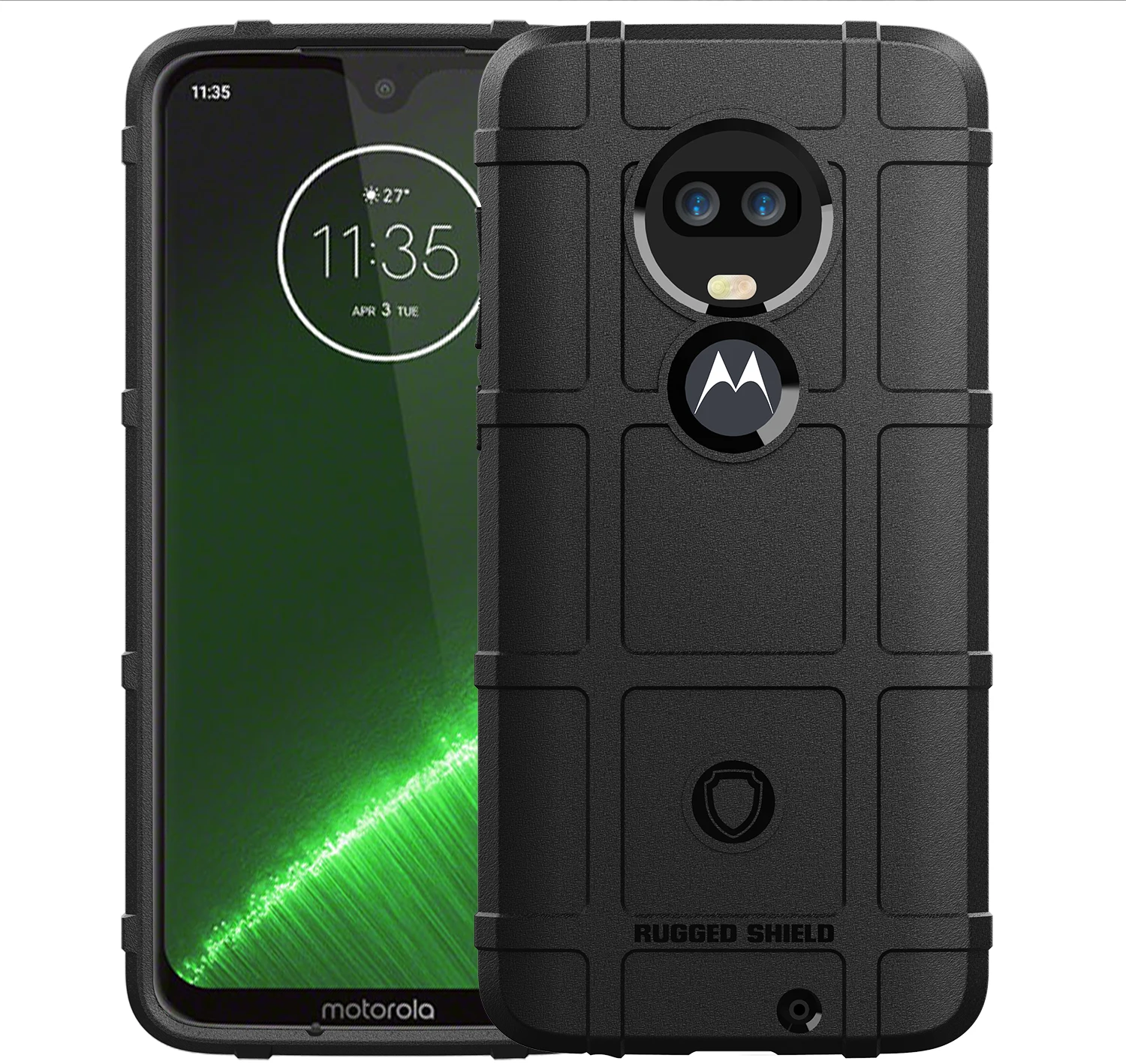 Армированный противоударный чехол для Motorola Moto G7 Plus + дизайнерские чехлы
