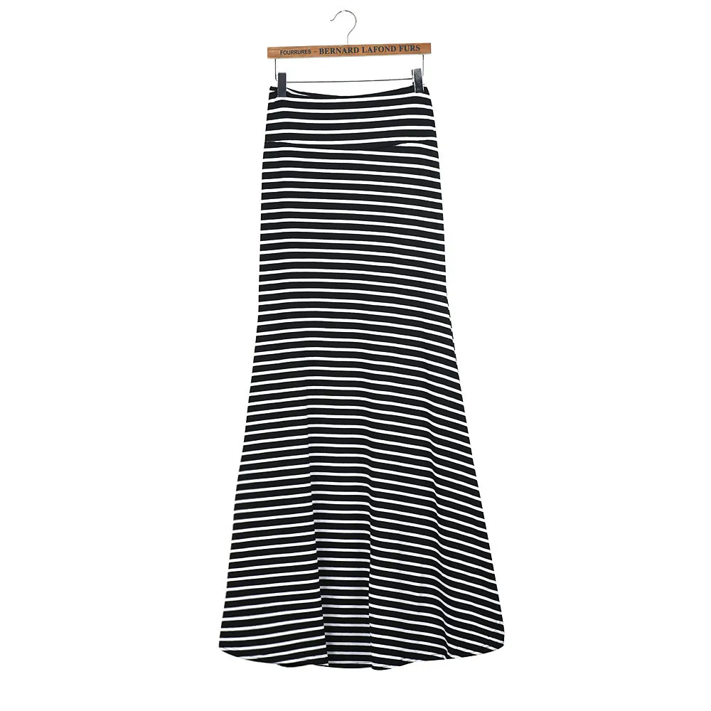 Женская ассиметричная мягкая и комфортная длинная стрейчевая юбка L50/0117 с