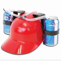 1 pcs beverage helmet drinking beer cola coke soda miner hat lazy lounged straw cap birthday party cool unique party game