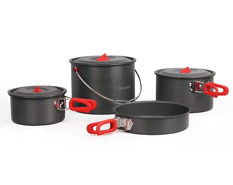 Бренд Alocs наборы для приготовления пищи на открытом воздухе посуда кемпинга