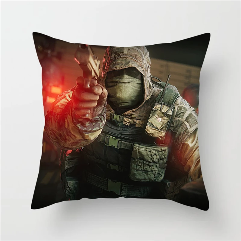 Fuwatacchi Rainbow Six Siege Series наволочка с принтом специальная подушка для дивана Stylr