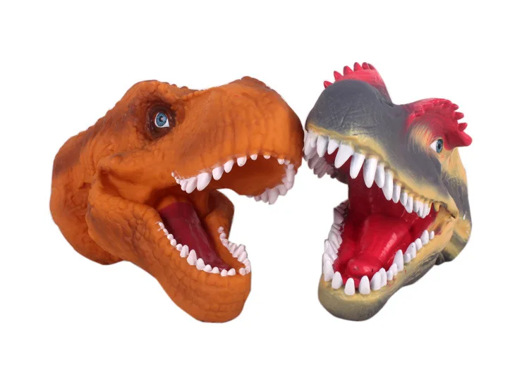 Hand puppet Jurassic World Baryonyx Tyrannosaurus Rex Velociraptor claws Head gloves Kid Toys Model Action Figures Birthday gift | Игрушки и