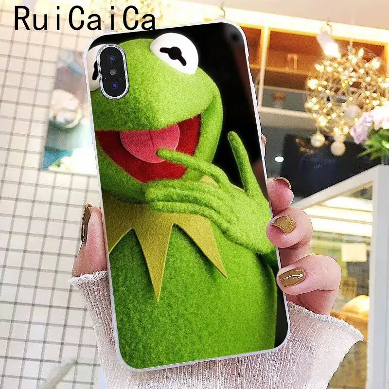 Ruicaica Kermit зеленая лягушка Забавный Милый гей мягкий чехол для телефона из ТПУ чехол для iPhone X XS MAX 6 6s 7 7plus 8 8Plus 5 5S SE XR 10