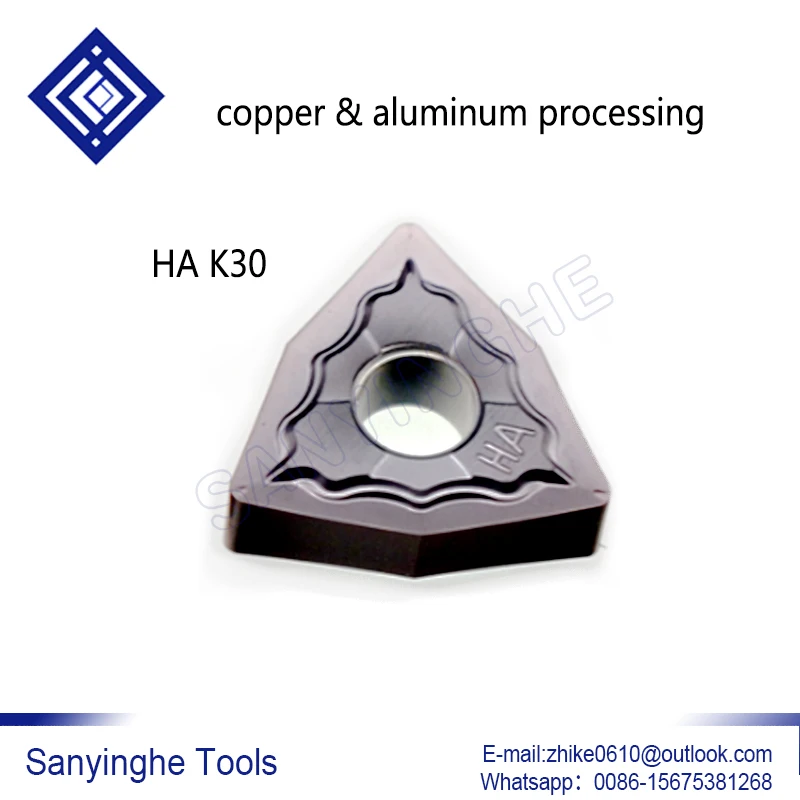 

WNMG080408-HA K30 10 шт./лот ЧПУ карбидные Токарные Вставки для меди и алюминия