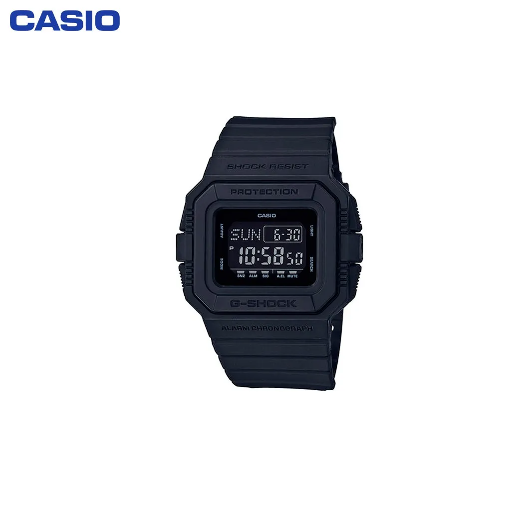 Наручные часы Casio DW D5500BB 1ER мужские электронные на пластиковом ремешке|Мужские