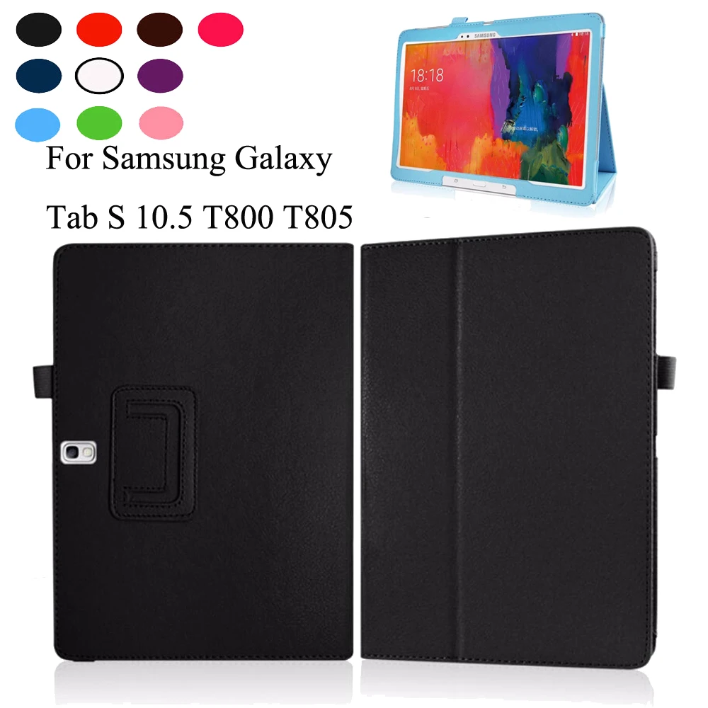 Чехол-подставка из искусственной кожи для Samsung Galaxy Tab S 10 5 чехол SM-T800 дюймов