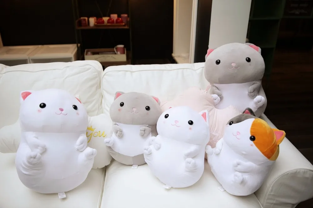 Miaoowa 1 шт. 33/40 см Kawaii мягкие кошка кукла милые мягкие плюшевые игрушки мягкие вниз хлопок со звуком, детские игрушки для девочек подарок на день рождения